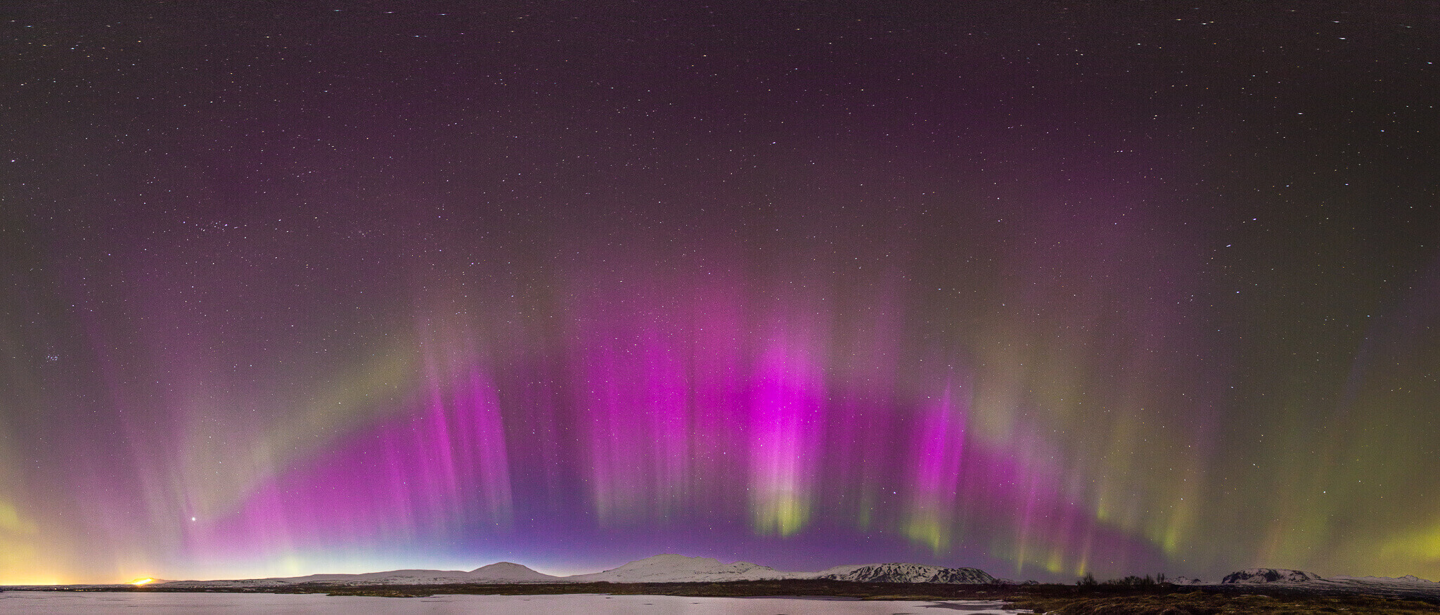 sometimes you can see a hint of a pinkish purple